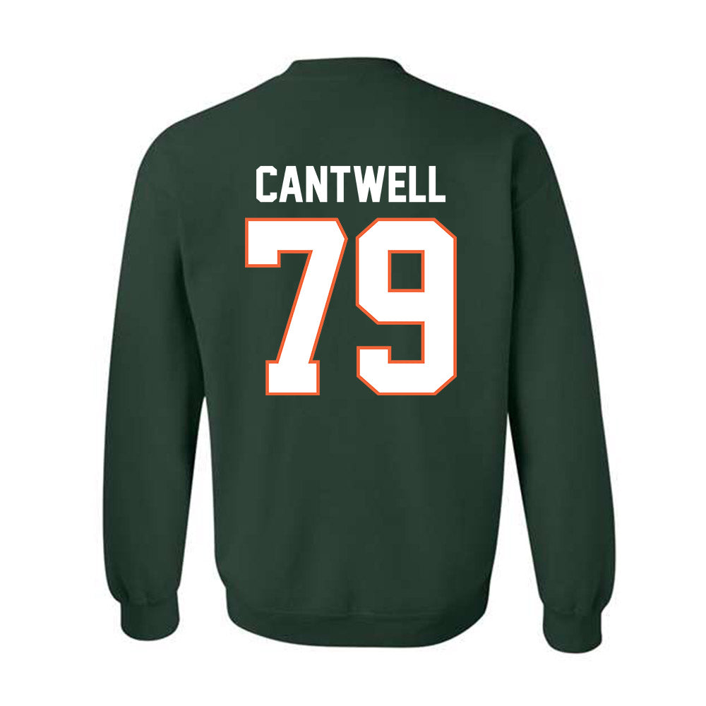 Miami - NCAA Football : Jackson Cantwell - Classic Shersey Crewneck Sweatshirt-1