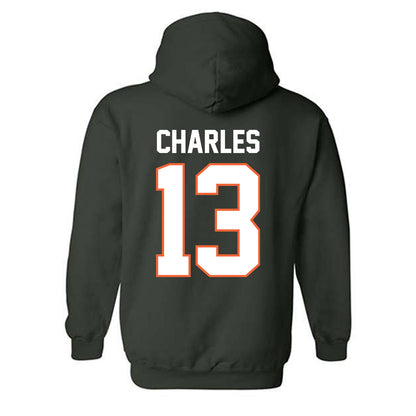 Miami - NCAA Football : Asharri Charles - Classic Shersey Hooded Sweatshirt-1