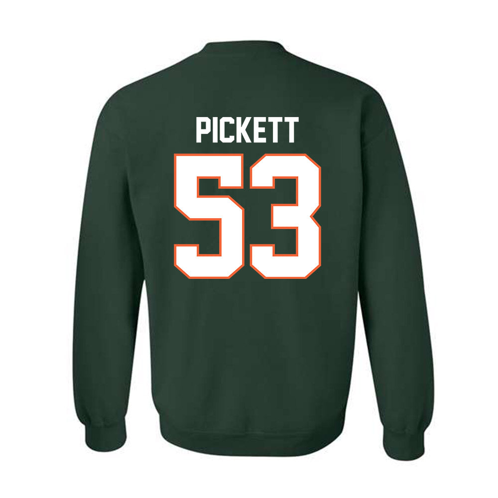 Miami - NCAA Football : Canon Pickett - Classic Shersey Crewneck Sweatshirt-1