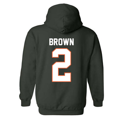 Miami - NCAA Football : Damari Brown - Classic Shersey Hooded Sweatshirt-1