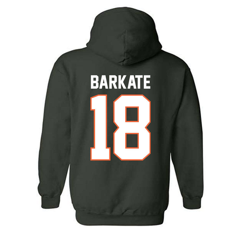 Miami - NCAA Football : Cooper Barkate - Classic Shersey Hooded Sweatshirt-1