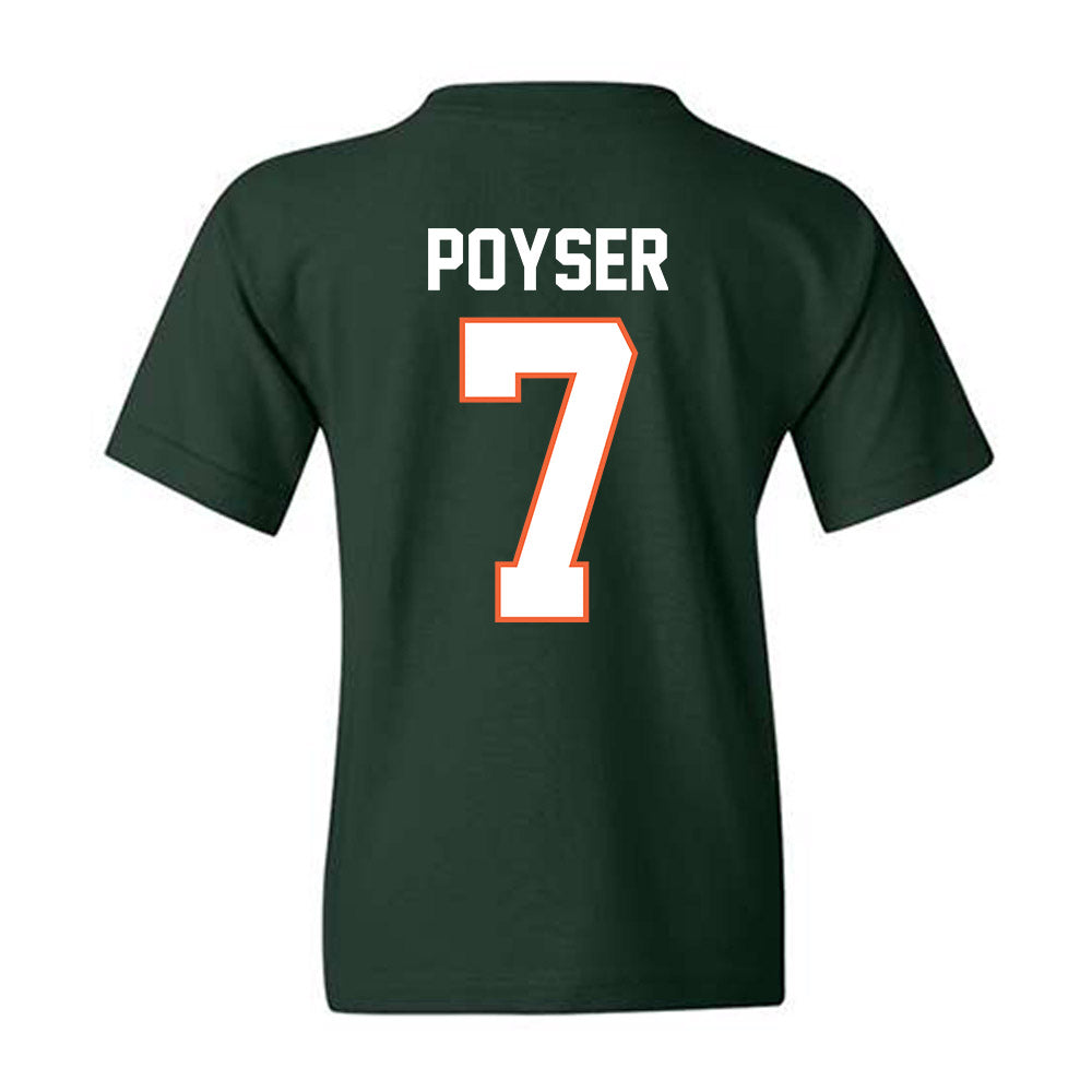 Miami - NCAA Football : Zechariah Poyser - Classic Shersey Youth T-Shirt-1