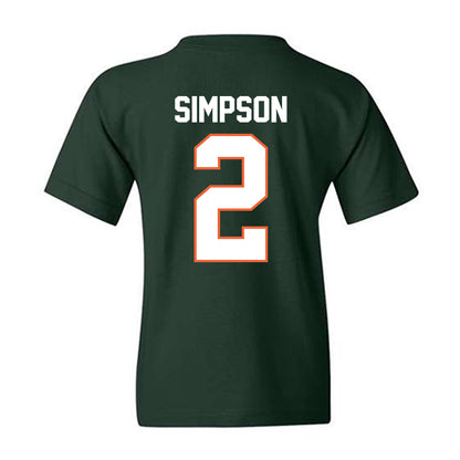 Miami - NCAA Women's Soccer : Emilie Simpson - Classic Shersey Youth T-Shirt-1