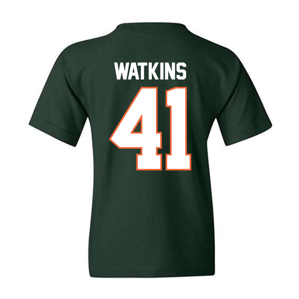 Miami - NCAA Baseball : Jailen Watkins - Classic Shersey Youth T-Shirt-1