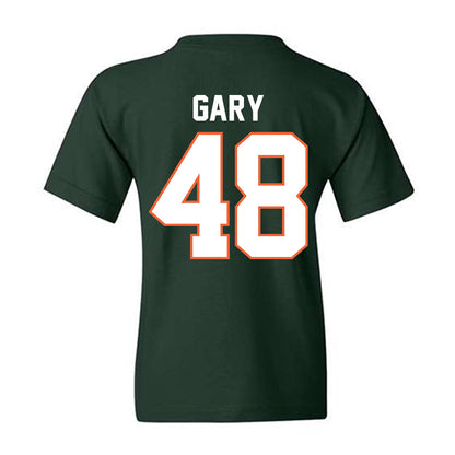 Miami - NCAA Baseball : Bennett Gary - Classic Shersey Youth T-Shirt-1