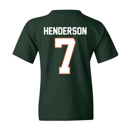 Miami - NCAA Men's Basketball : Shelton Henderson - Classic Shersey Youth T-Shirt-1