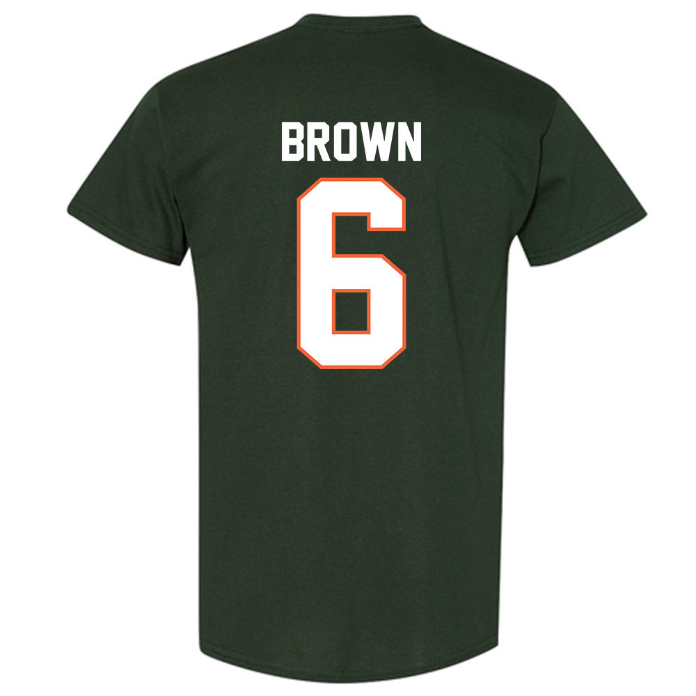 Miami - NCAA Football : CharMar Brown - Classic Shersey T-Shirt-1