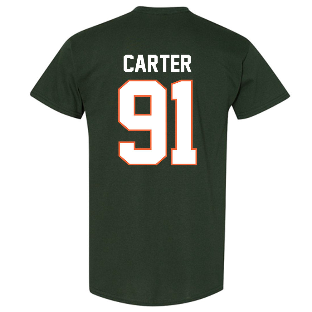 Miami - NCAA Football : Jarquez Carter - Classic Shersey T-Shirt-1