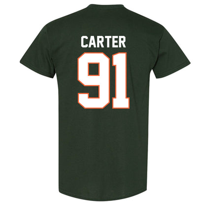 Miami - NCAA Football : Jarquez Carter - Classic Shersey T-Shirt-1
