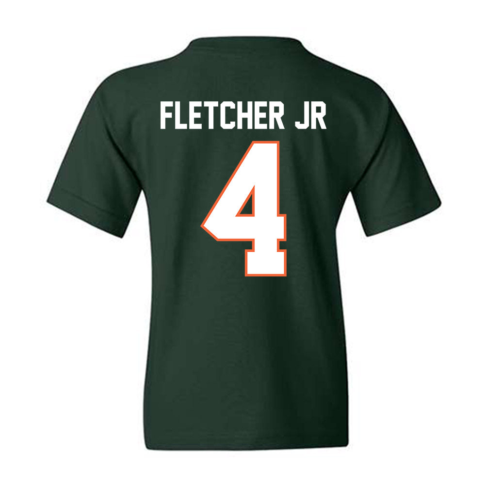 Miami - NCAA Football : Mark Fletcher Jr - Classic Shersey Youth T-Shirt-1