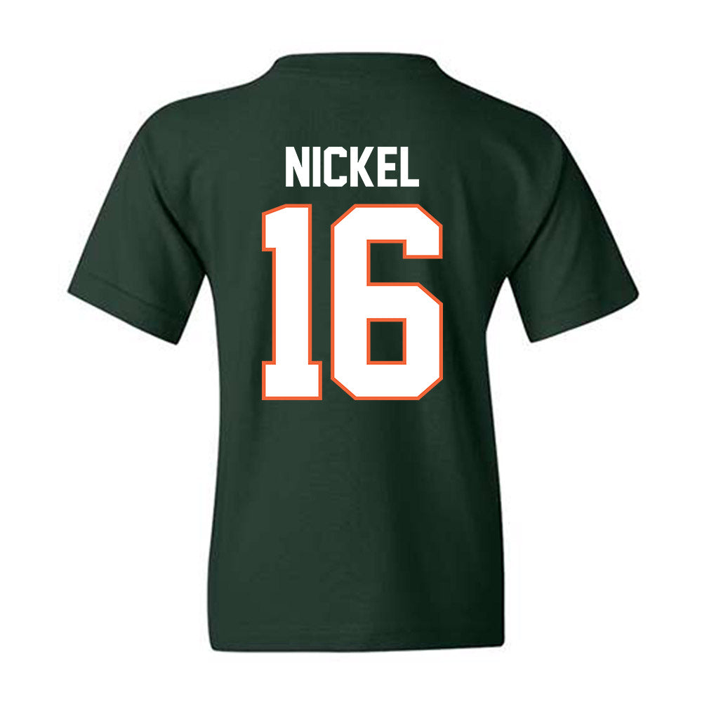 Miami - NCAA Football : Luke Nickel - Classic Shersey Youth T-Shirt-1