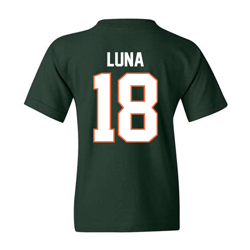Miami - NCAA Football : Riply Luna - Classic Shersey Youth T-Shirt-1