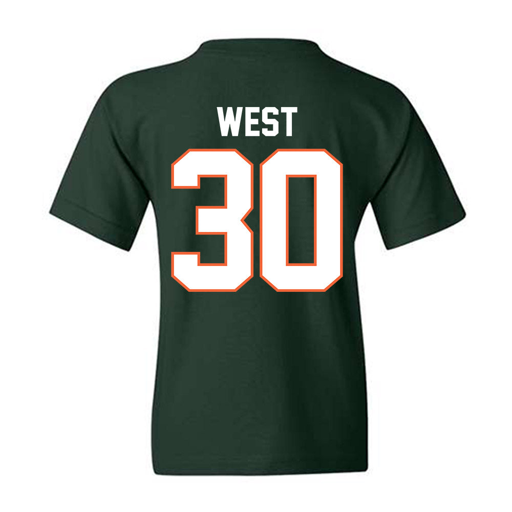 Miami - NCAA Baseball : Brylan West - Classic Shersey Youth T-Shirt-1