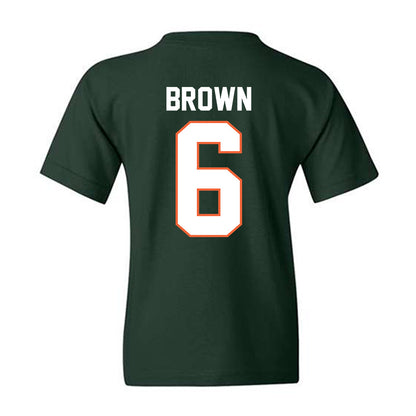 Miami - NCAA Football : CharMar Brown - Classic Shersey Youth T-Shirt-1