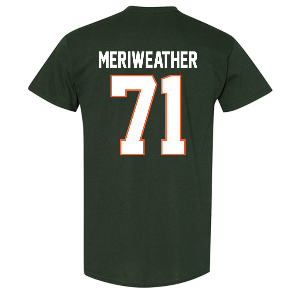 Miami - NCAA Football : Jamal Meriweather - Classic Shersey T-Shirt-1