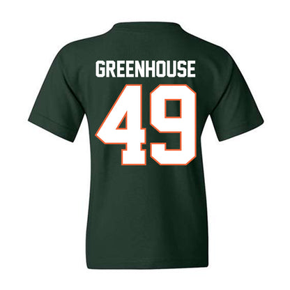 Miami - NCAA Baseball : Mason Greenhouse - Classic Shersey Youth T-Shirt-1