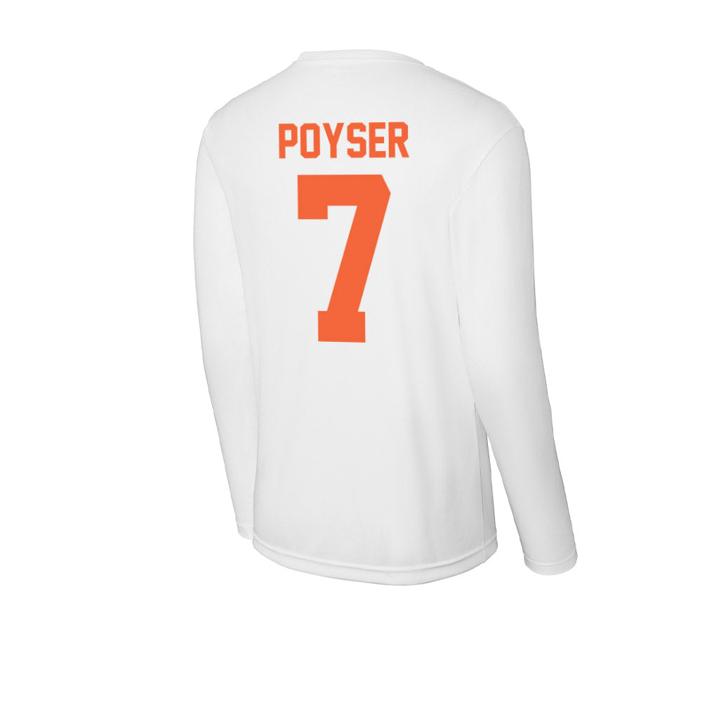 Miami - NCAA Football : Zechariah Poyser - Classic Shersey Activewear Long Sleeve T-Shirt-1
