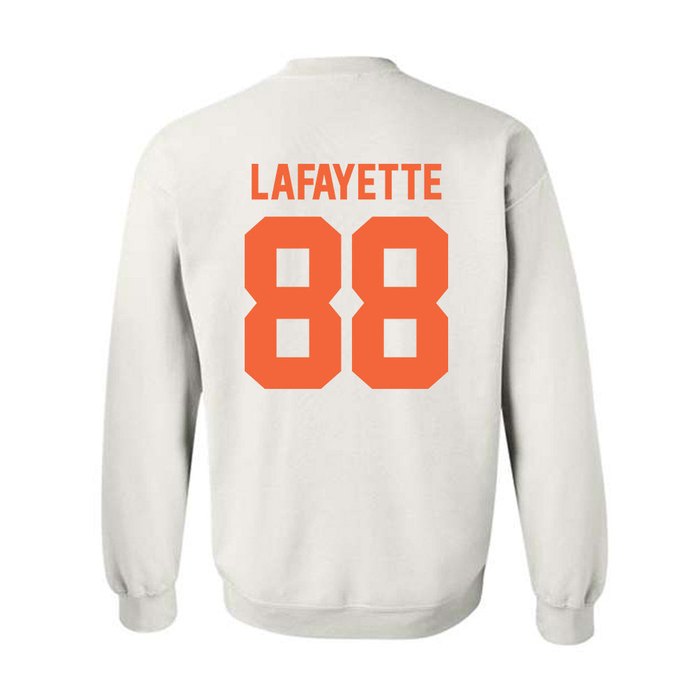 Miami - NCAA Football : DeAnthony Lafayette - Classic Shersey Crewneck Sweatshirt-1