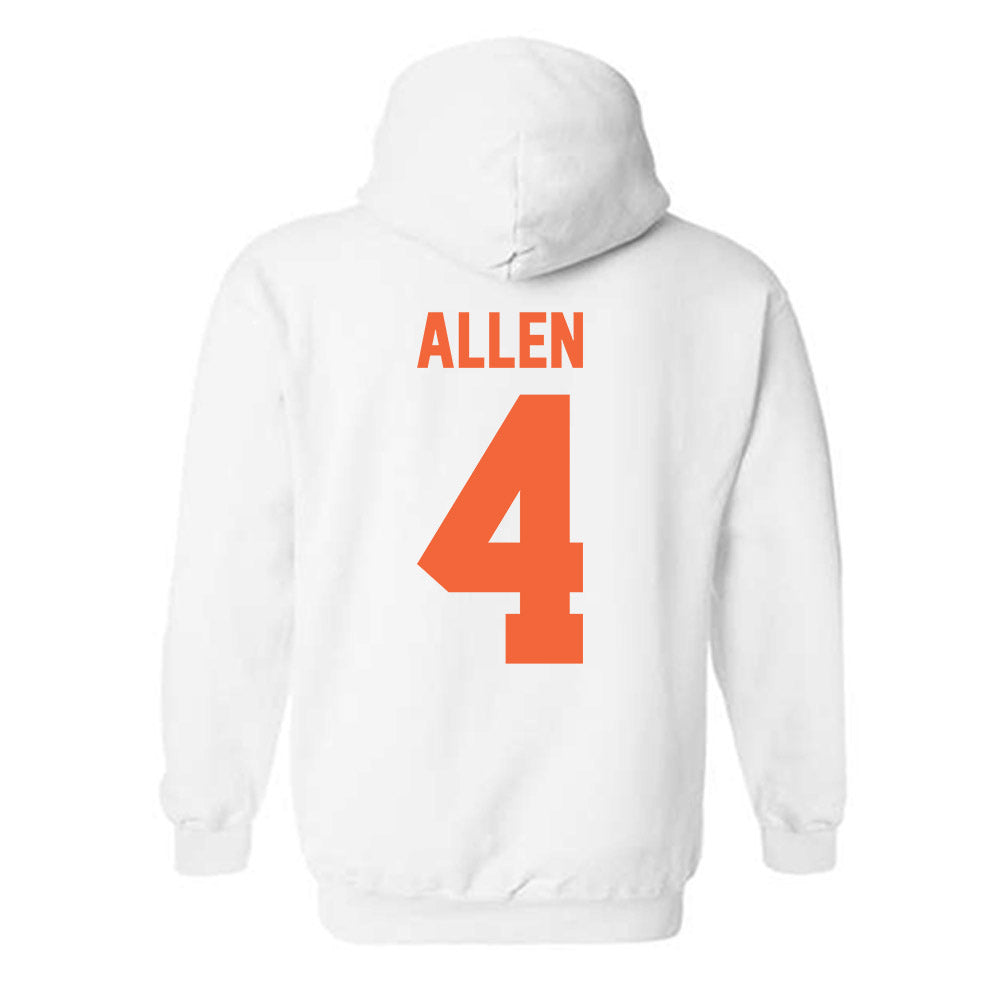 Miami - NCAA Men's Basketball : Marcus Allen - Classic Shersey Hooded Sweatshirt-1