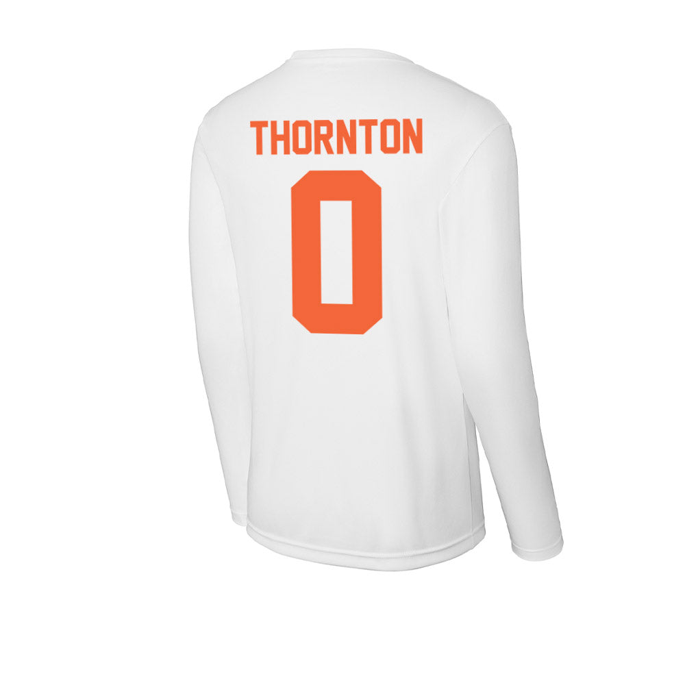 Miami - NCAA Football : Omar Thornton - Classic Shersey Activewear Long Sleeve T-Shirt-1