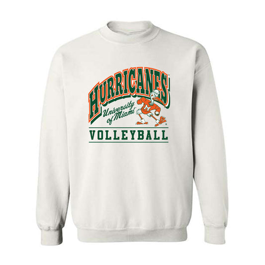 Miami - NCAA Women's Volleyball : Denitsa Angelova - Classic Shersey Crewneck Sweatshirt-0