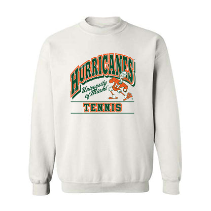 Miami - NCAA Men's Tennis : Mehdi Sadaoui - Classic Shersey Crewneck Sweatshirt-0