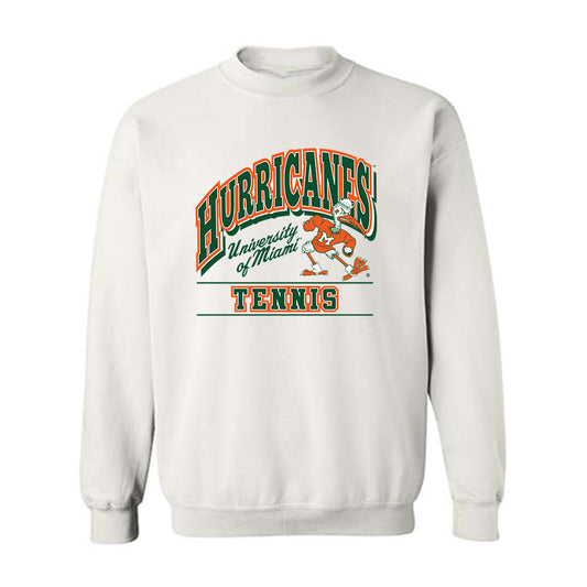 Miami - NCAA Men's Tennis : Mehdi Sadaoui - Classic Shersey Crewneck Sweatshirt-0