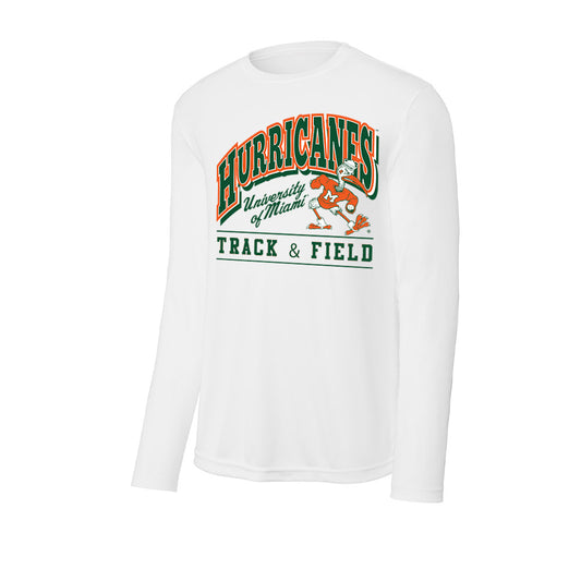 Miami - NCAA Men's Track & Field : Ace Malone - Classic Shersey Activewear Long Sleeve T-Shirt-0