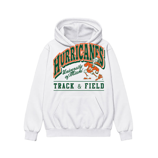 Miami - NCAA Women's Track & Field : Nikolia Poirazidi - Classic Shersey Hooded Sweatshirt-0