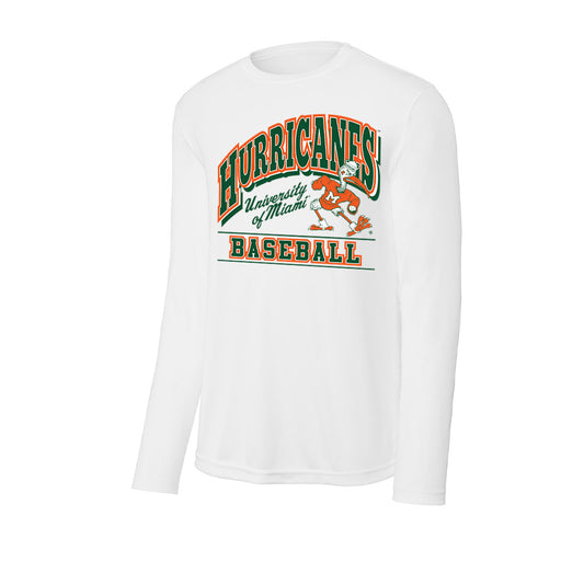 Miami - NCAA Baseball : Donavan Jeffrey - Classic Shersey Activewear Long Sleeve T-Shirt-0
