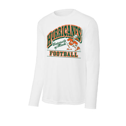 Miami - NCAA Football : Asharri Charles - Classic Shersey Activewear Long Sleeve T-Shirt-0