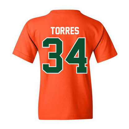 Miami - NCAA Baseball : Michael Torres - Classic Shersey Youth T-Shirt-1