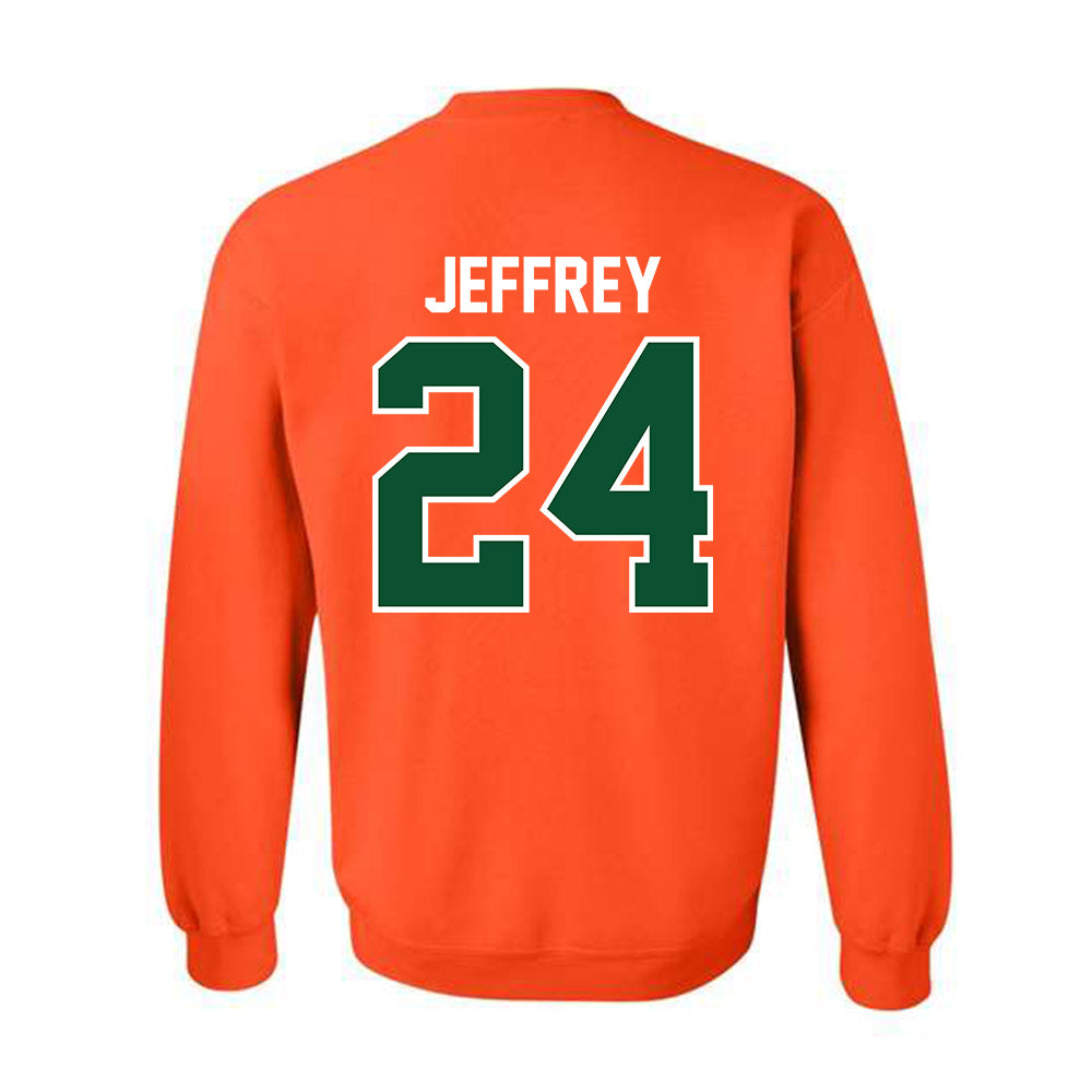 Miami - NCAA Baseball : Donavan Jeffrey - Classic Shersey Crewneck Sweatshirt-1
