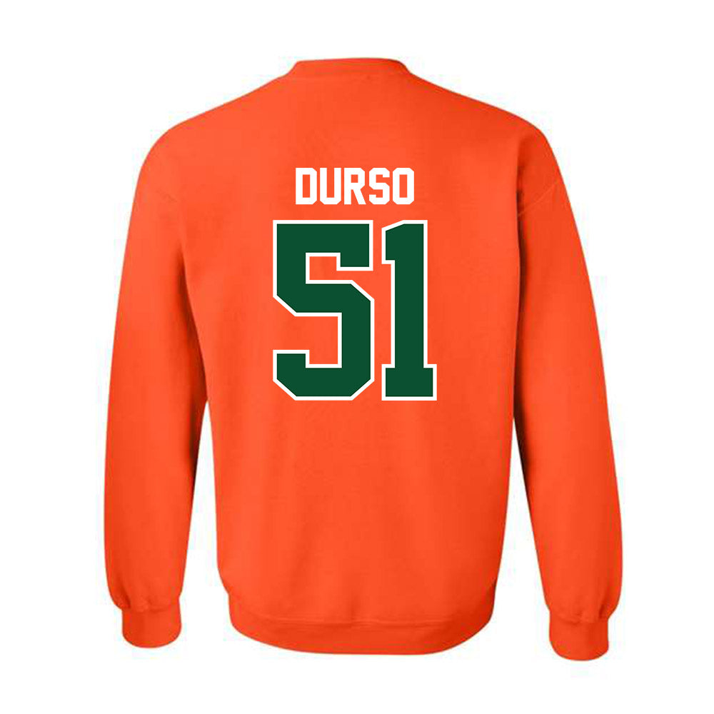 Miami - NCAA Baseball : Jack Durso - Classic Shersey Crewneck Sweatshirt-1