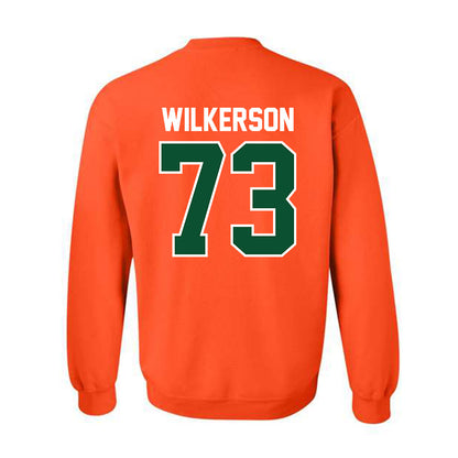 Miami - NCAA Football : Jaden Wilkerson - Classic Shersey Crewneck Sweatshirt-1