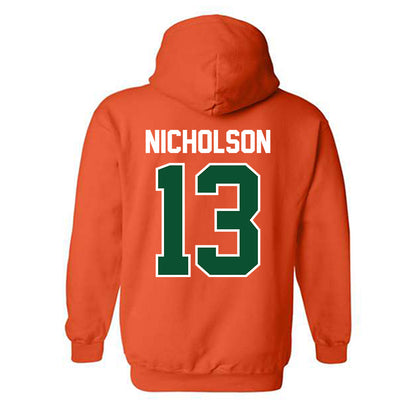 Miami - NCAA Women's Soccer : Crosby Nicholson - Classic Shersey Hooded Sweatshirt-1