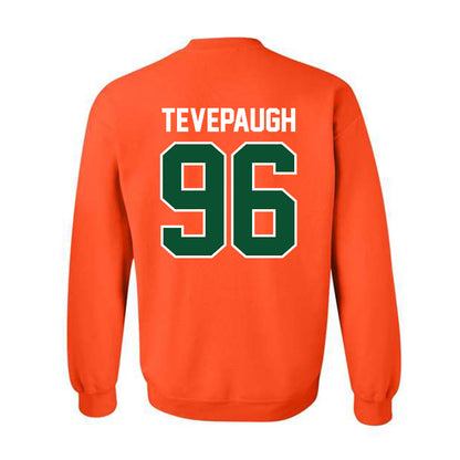 Miami - NCAA Football : Tucker Tevepaugh - Classic Shersey Crewneck Sweatshirt-1