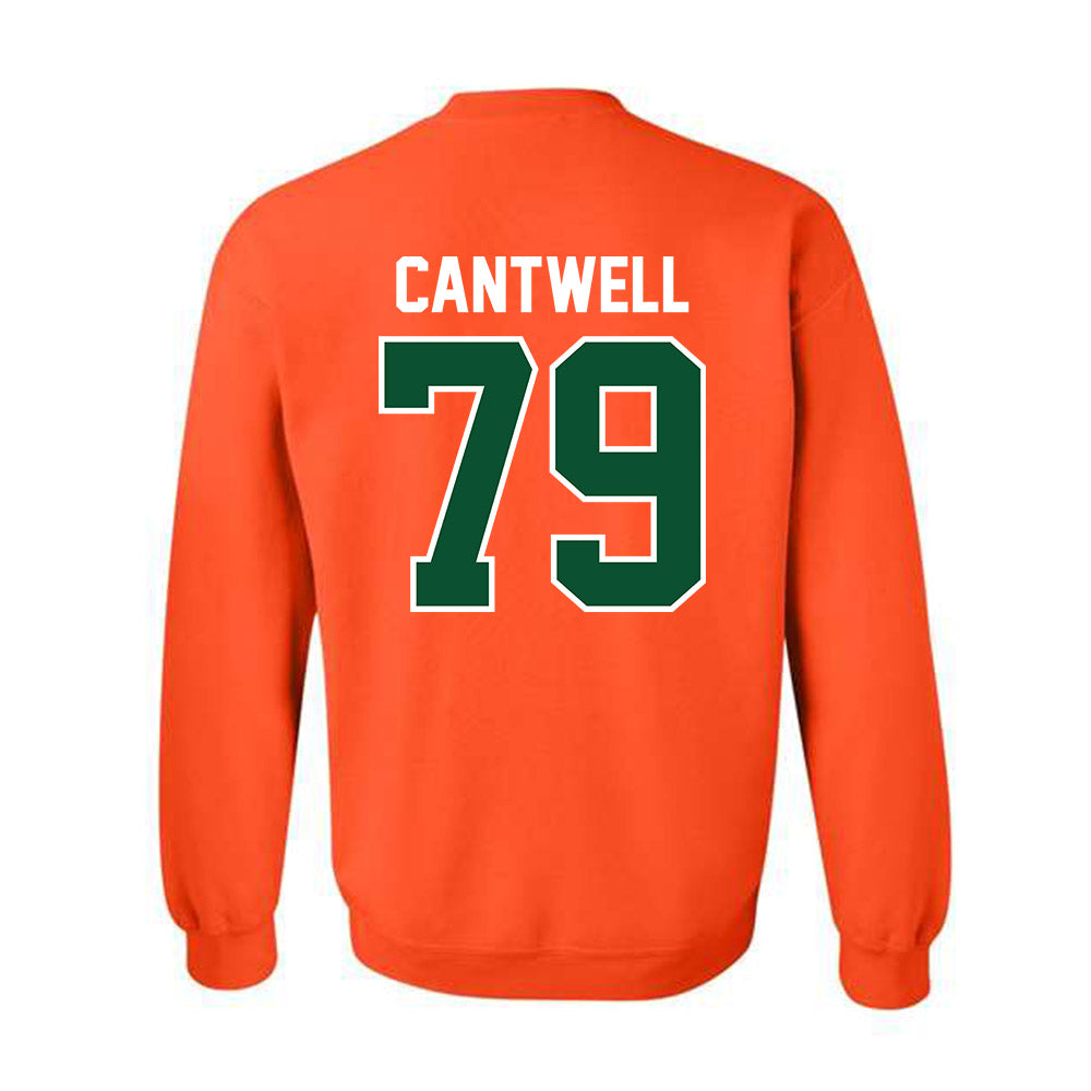 Miami - NCAA Football : Jackson Cantwell - Classic Shersey Crewneck Sweatshirt-1