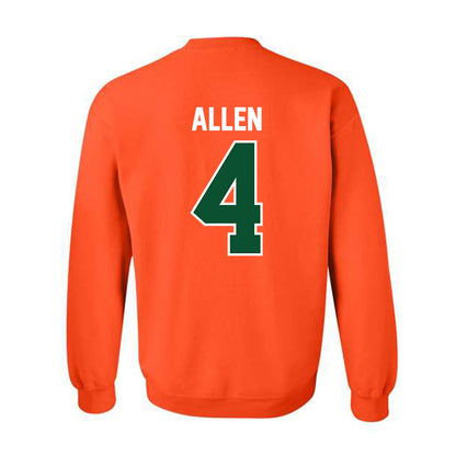 Miami - NCAA Men's Basketball : Marcus Allen - Classic Shersey Crewneck Sweatshirt-1
