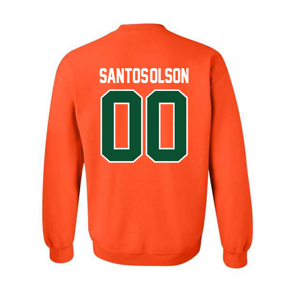 Miami - NCAA Baseball : Sebastian Santos-Olson - Classic Shersey Crewneck Sweatshirt-1