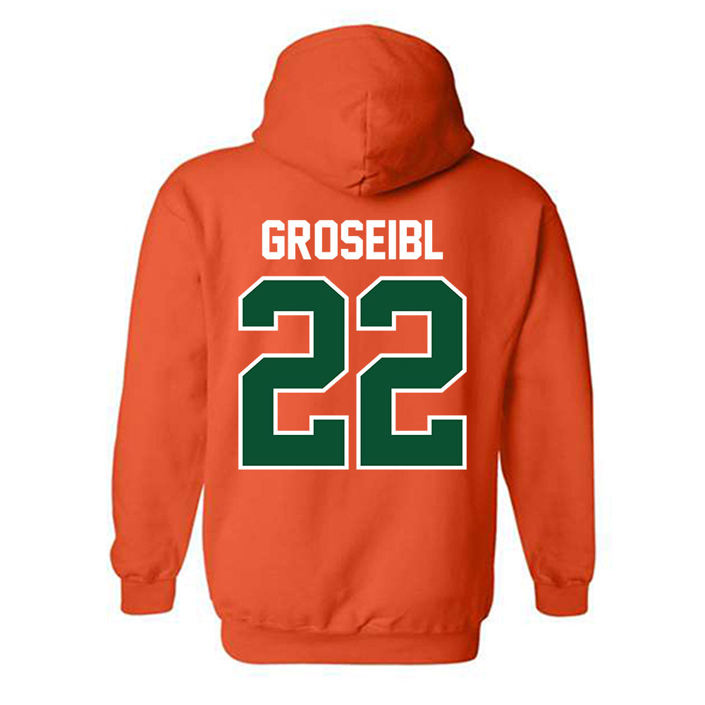 Miami - NCAA Women's Soccer : Sara Groseibl - Classic Shersey Hooded Sweatshirt-1