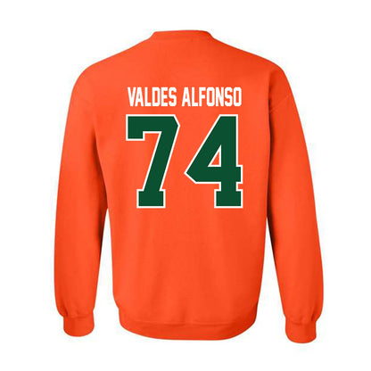 Miami - NCAA Football : Yerovi Valdes Alfonso - Classic Shersey Crewneck Sweatshirt-1