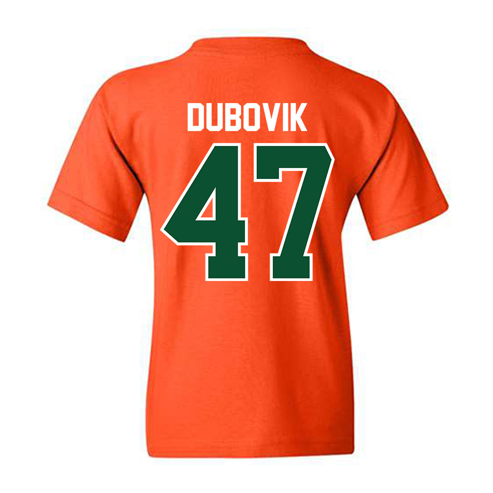 Miami - NCAA Baseball : Dylan Dubovik - Classic Shersey Youth T-Shirt-1