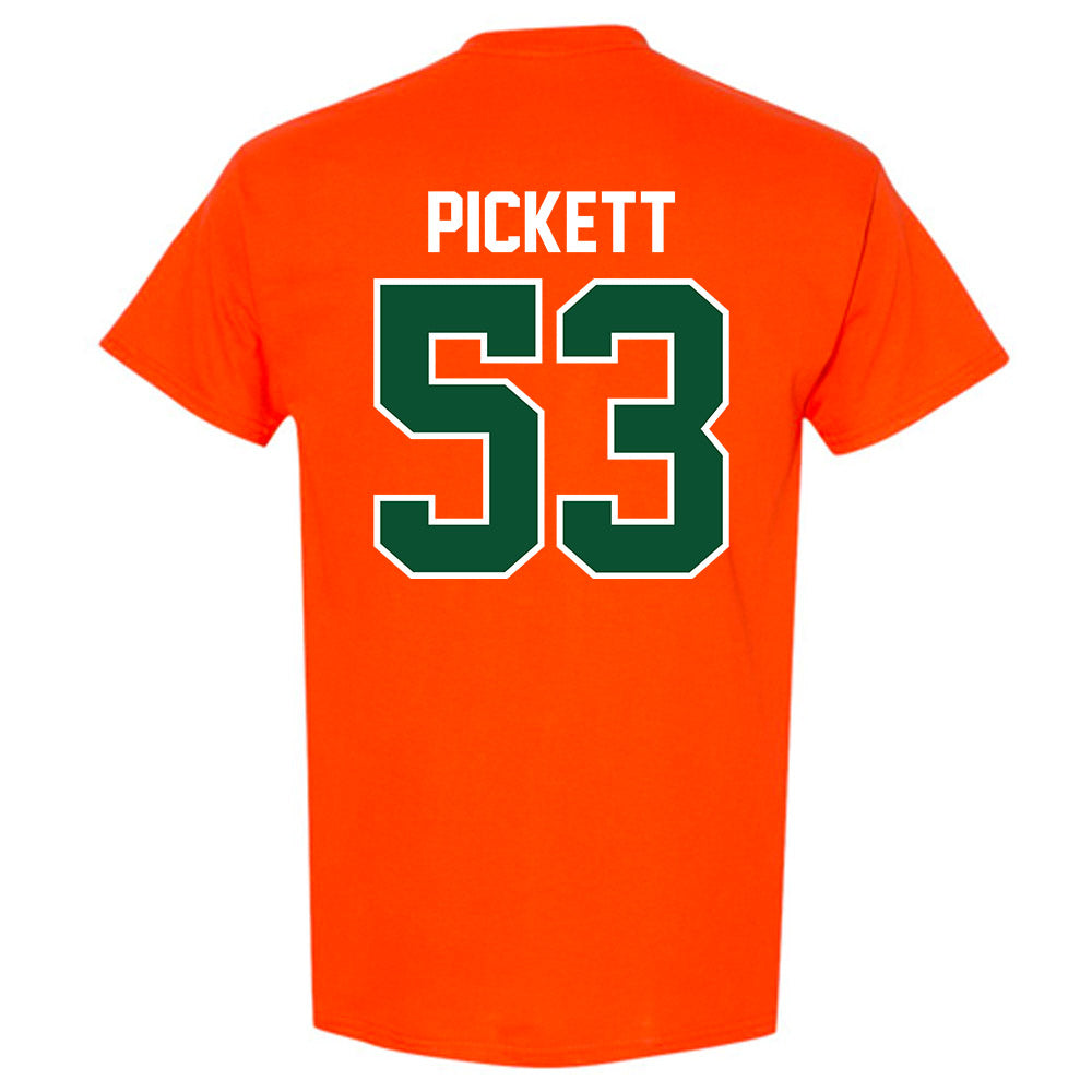 Miami - NCAA Football : Canon Pickett - Classic Shersey T-Shirt-1