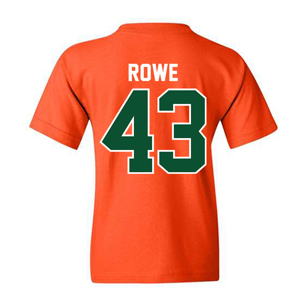 Miami - NCAA Football : Tyler Rowe - Classic Shersey Youth T-Shirt-1