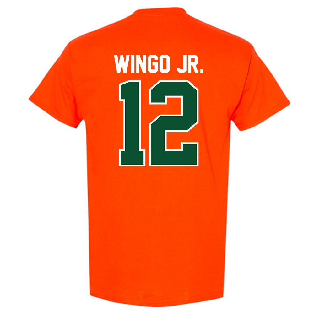 Miami - NCAA Football : Somourian Wingo Jr. - Classic Shersey T-Shirt-1