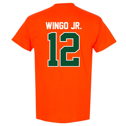 Miami - NCAA Football : Somourian Wingo Jr. - Classic Shersey T-Shirt-1