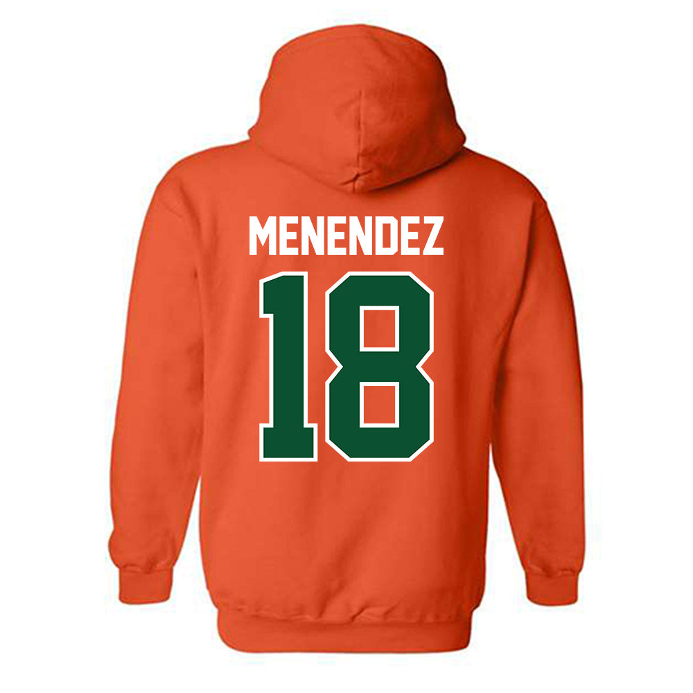 Miami - NCAA Baseball : Frank Menendez - Classic Shersey Hooded Sweatshirt-1