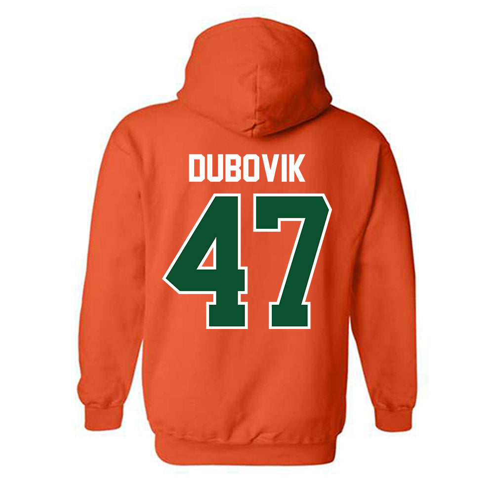 Miami - NCAA Baseball : Dylan Dubovik - Classic Shersey Hooded Sweatshirt-1