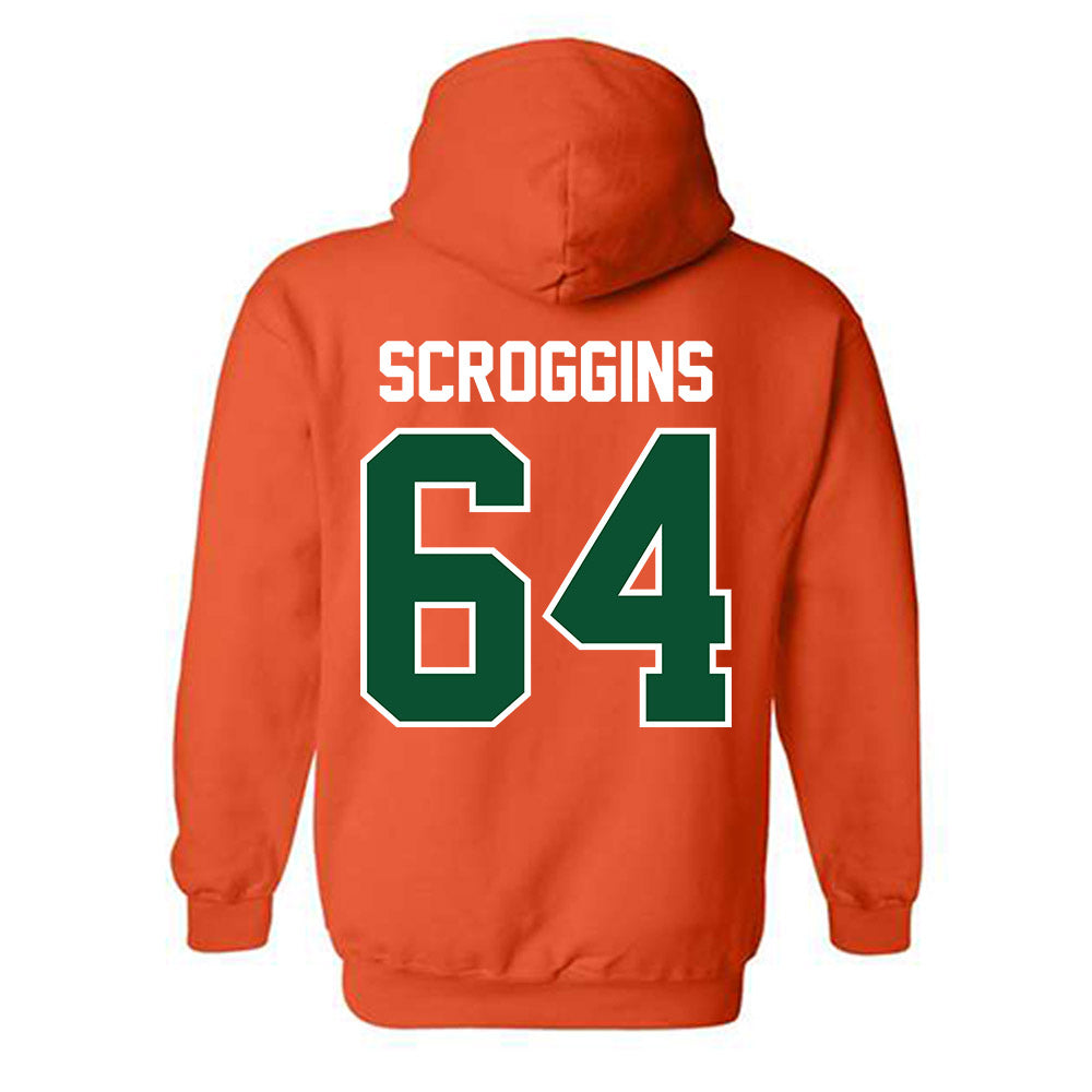 Miami - NCAA Football : Ralph Scroggins - Classic Shersey Hooded Sweatshirt-1